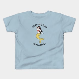 Cherry Grove Beach South Carolina Mermaid Kids T-Shirt